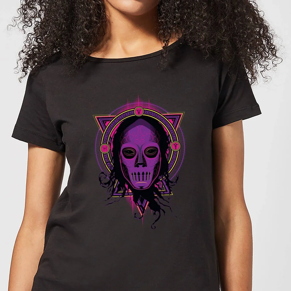 Harry Potter Neon Todesser Damen T-Shirt - Schwarz - S - Schwarz Bild 1