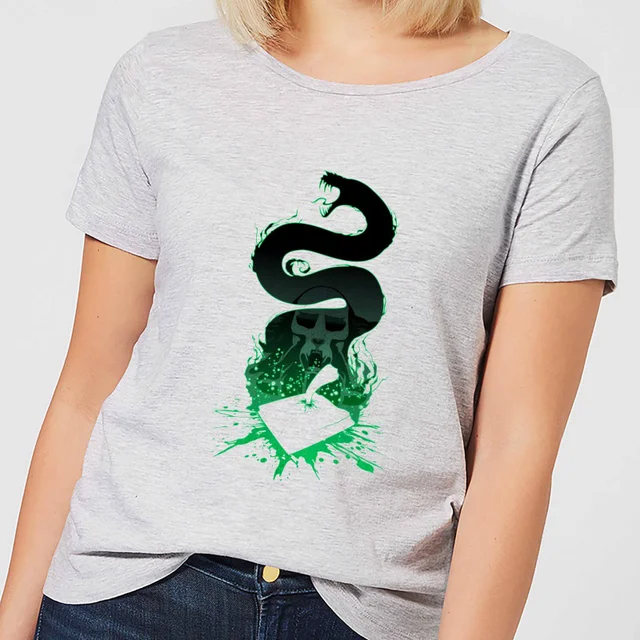 Harry Potter Nagini Silhouette Damen T-Shirt - Grau