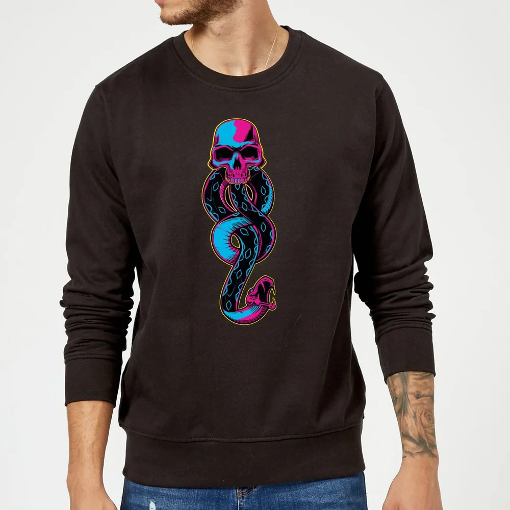 Harry Potter Neon Dark Mark Pullover - Schwarz - S - Schwarz Bild 1