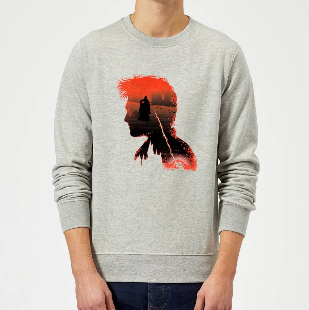 Harry Potter Harry Silhouette Battle Pullover - Grau - S - Grau Bild 1