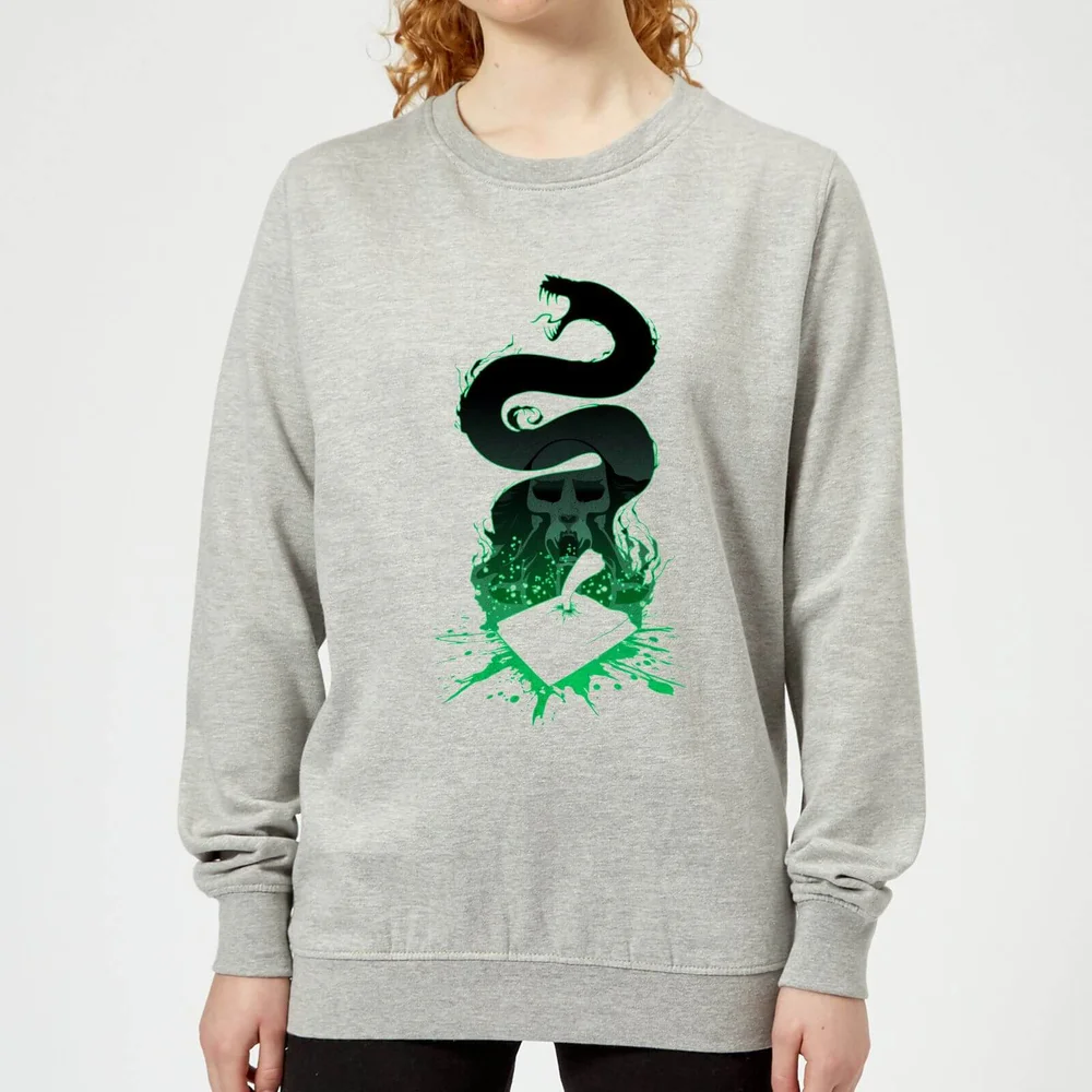 Harry Potter Nagini Silhouette Damen Pullover - Grau - 3XL - Grau Bild 1