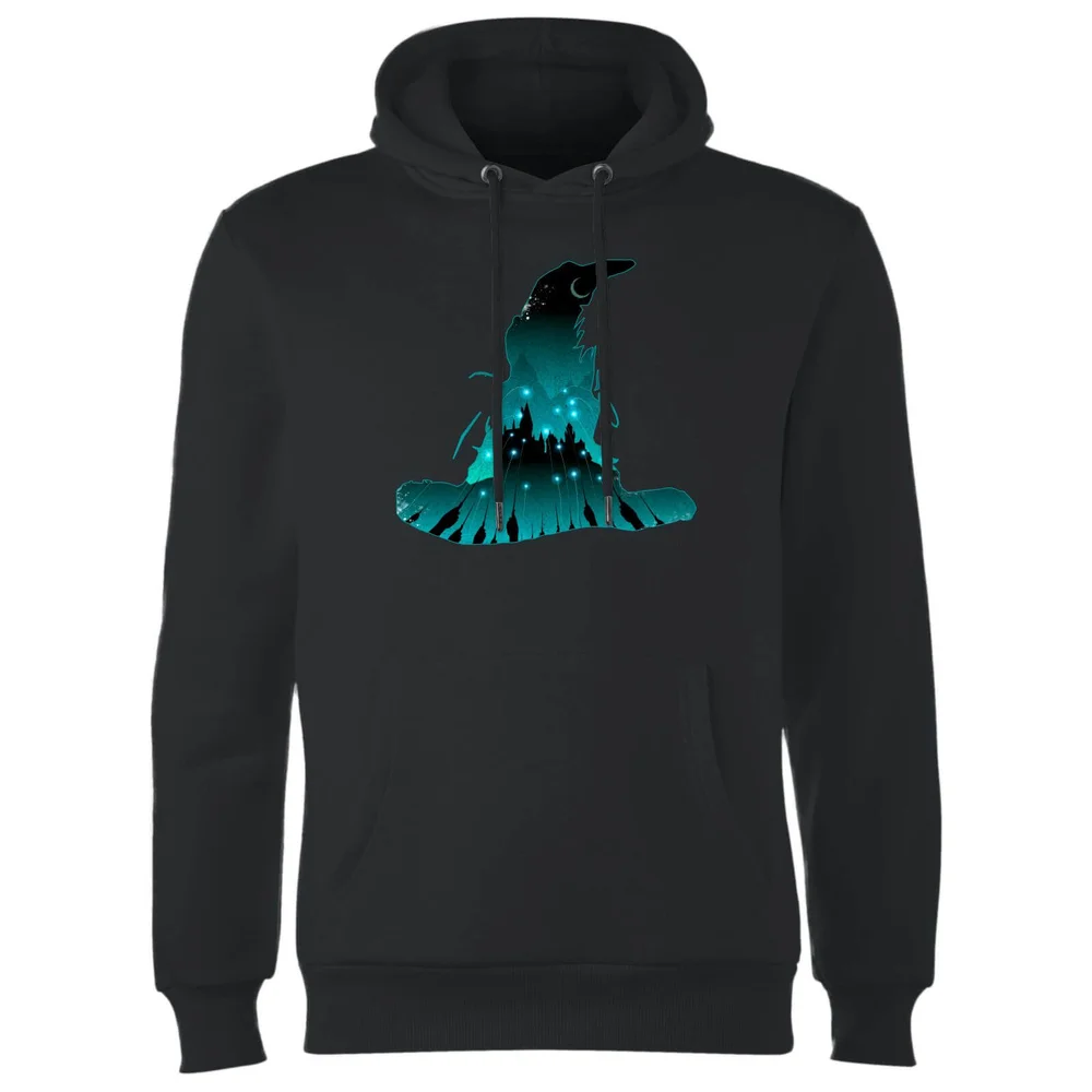 Harry Potter Hogwarts Silhouette Hoodie - Schwarz - S - Schwarz Bild 1