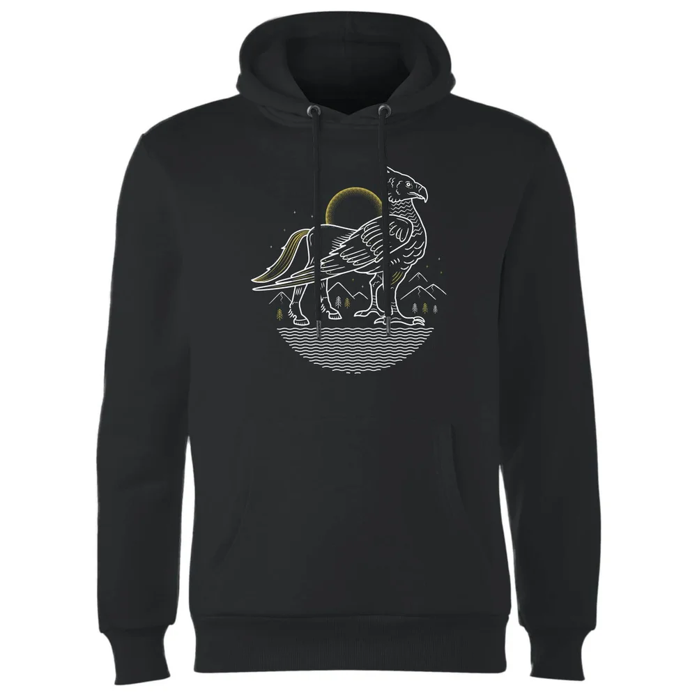 Harry Potter Buckbeak Line Art Hoodie - Schwarz - S - Schwarz Bild 1