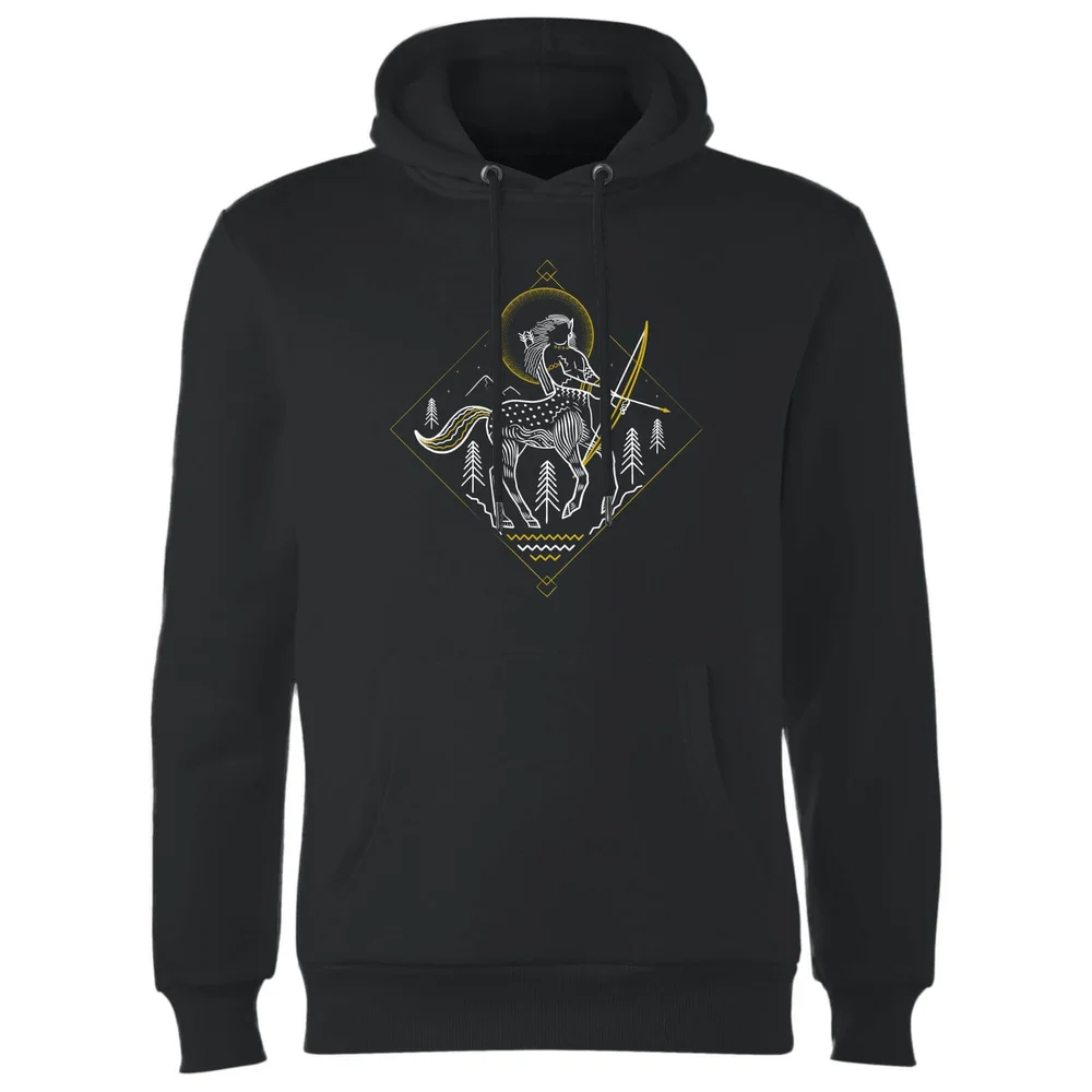 Harry Potter Centaur Line Art Hoodie - Schwarz - S - Schwarz Bild 1