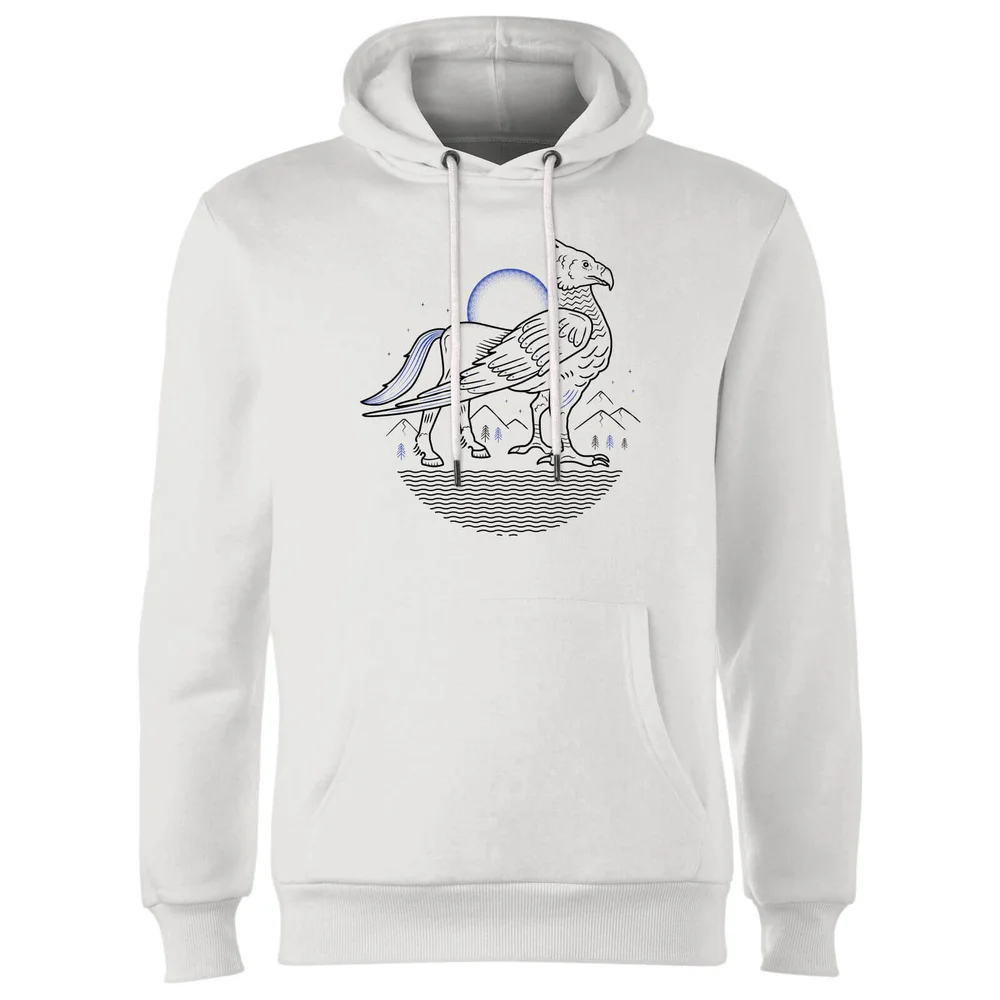 Harry Potter Buckbeak Line Art Hoodie - Weiß - S Bild 1
