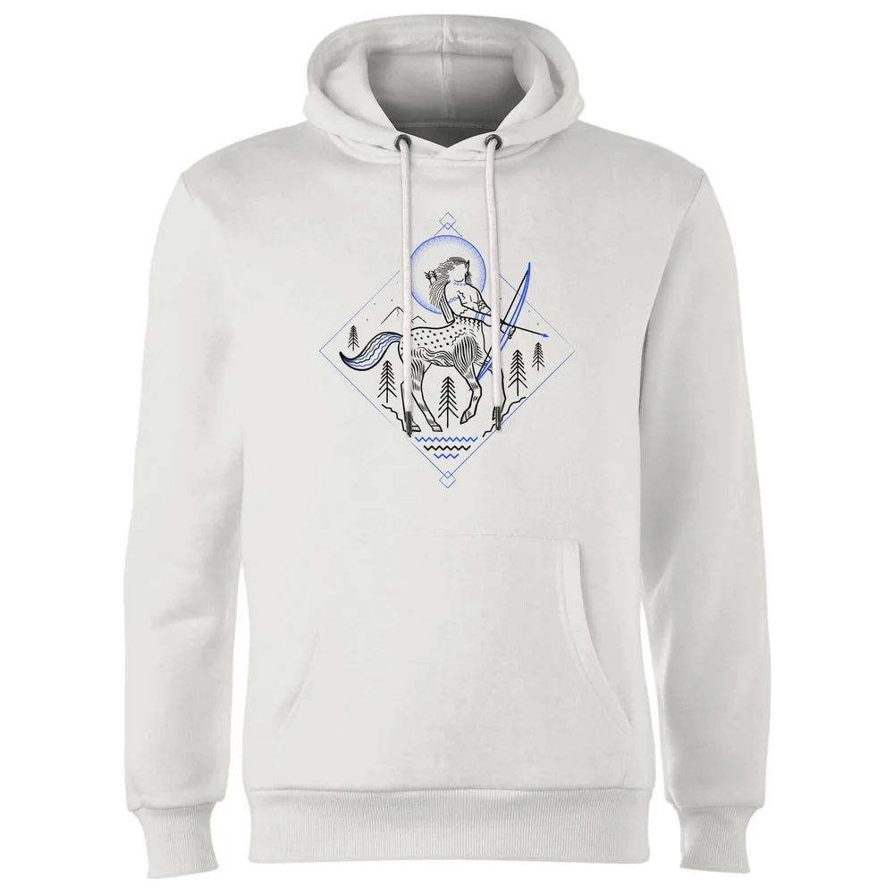 Harry Potter Centaur Line Art Hoodie - Weiß - S - Weiß Bild 1