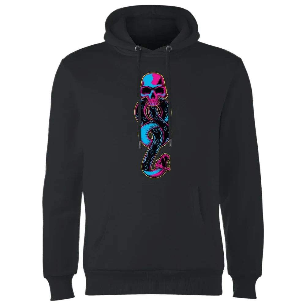 Harry Potter Neon Dark Mark Hoodie - Schwarz - S - Schwarz Bild 1