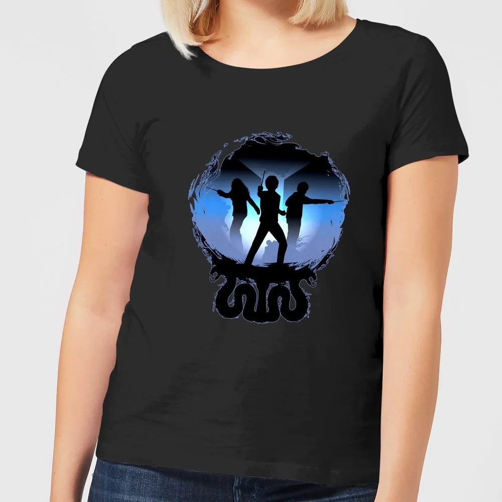 Harry Potter Silhouette Attack Damen T-Shirt - Schwarz - S Bild 1