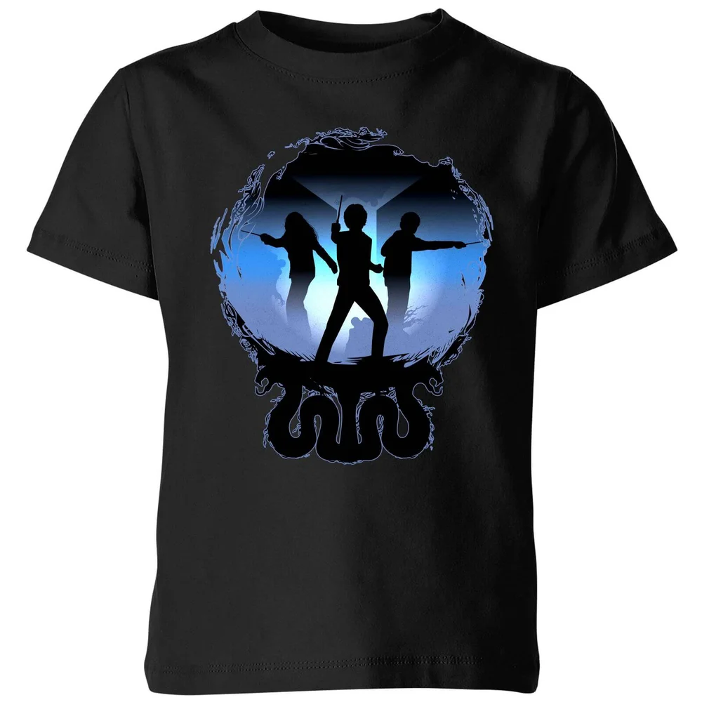 Harry Potter Silhouette Attack Kinder T-Shirt - Schwarz - 3-4 Jahre Bild 1