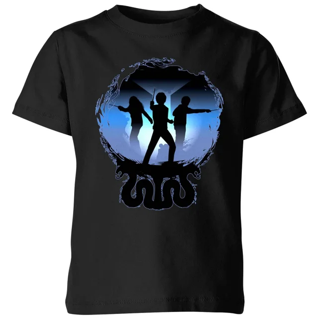 Harry Potter Silhouette Attack Kinder T-Shirt - Schwarz