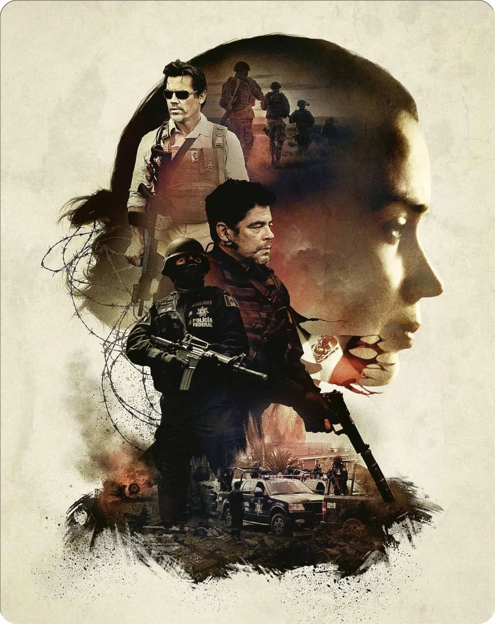 Sicario 4K Ultra HD (Inklusive Blu-Ray Version) - Zavvi Exclusive Steelbook Bild 1