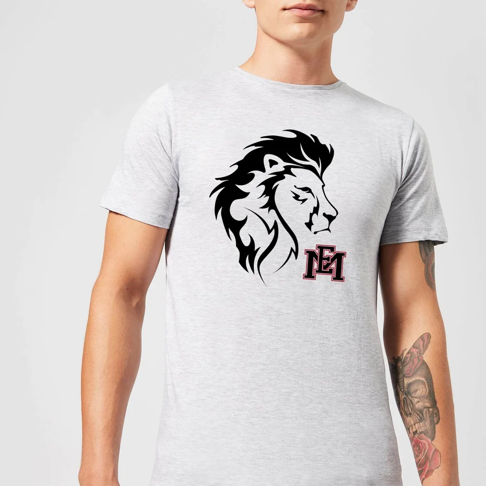 East Mississippi Community College Lion Head and Logo Men's T-Shirt - Grey - S Bild 1