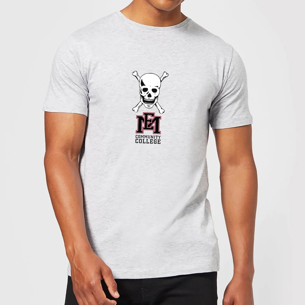 East Mississippi Community College Skull and Logo Men's T-Shirt - Grey - S Bild 1