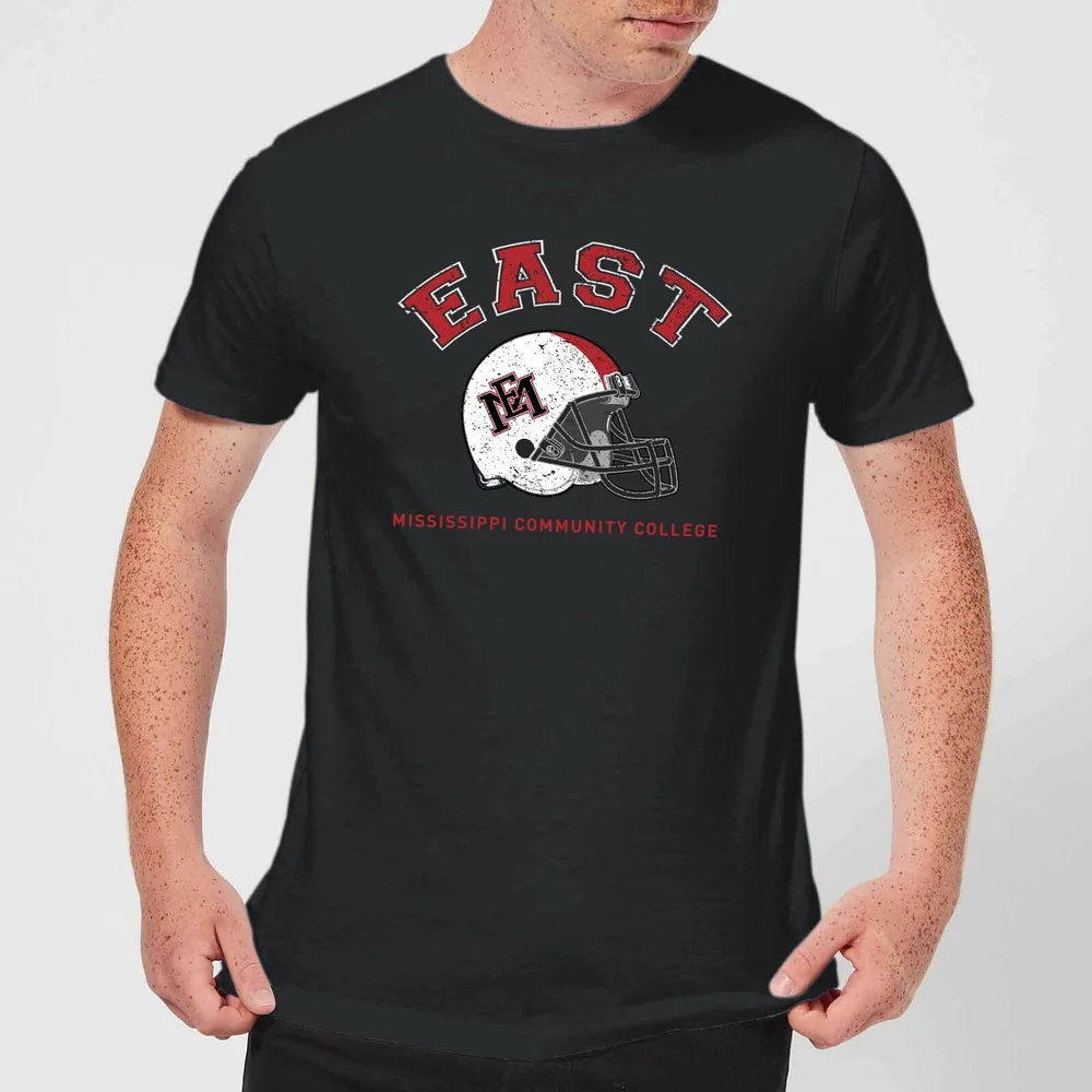 East Mississippi Community College Helmet Men's T-Shirt - Black - S Bild 1