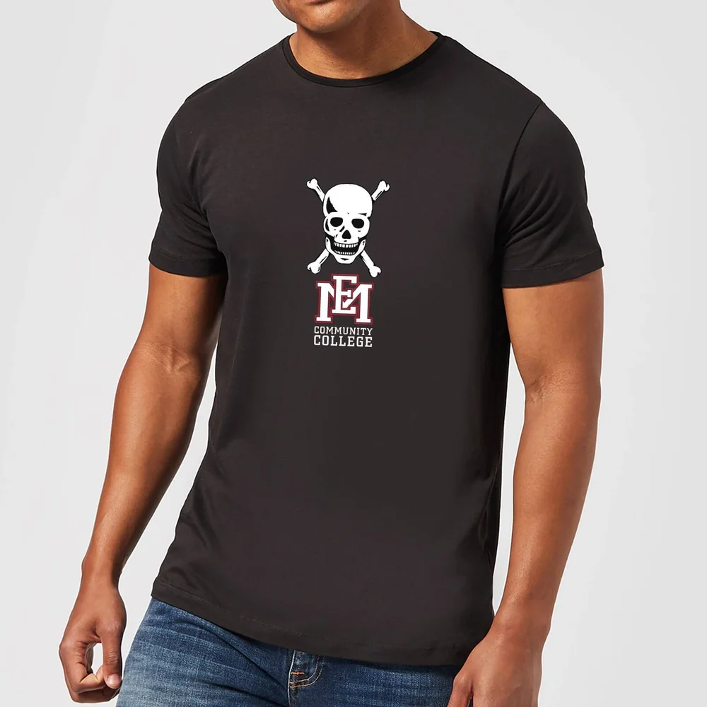 East Mississippi Community College Skull and Logo Men's T-Shirt - Black - S Bild 1