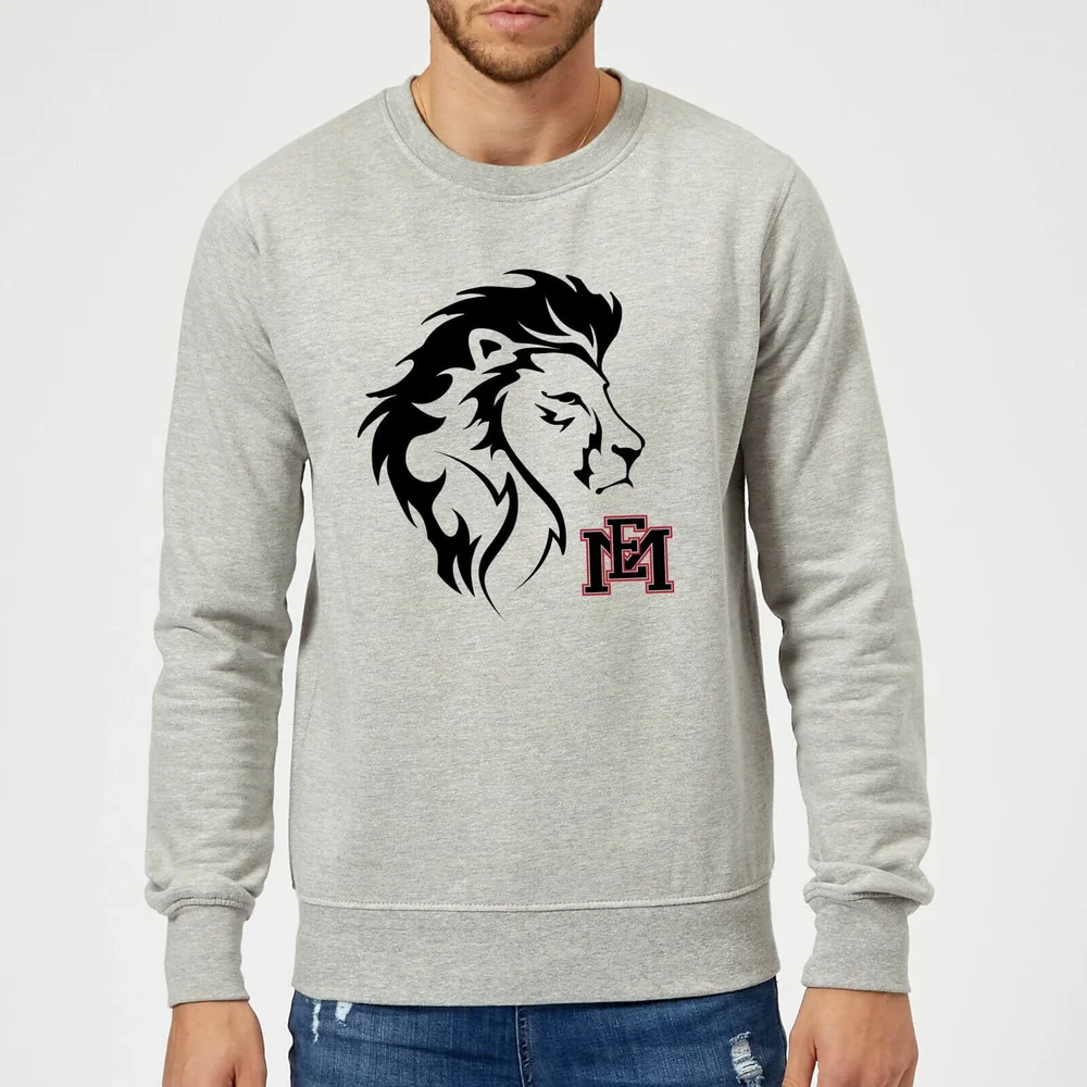 East Mississippi Community College Lion Head and Logo Sweatshirt - Grey - S - Grau Bild 1