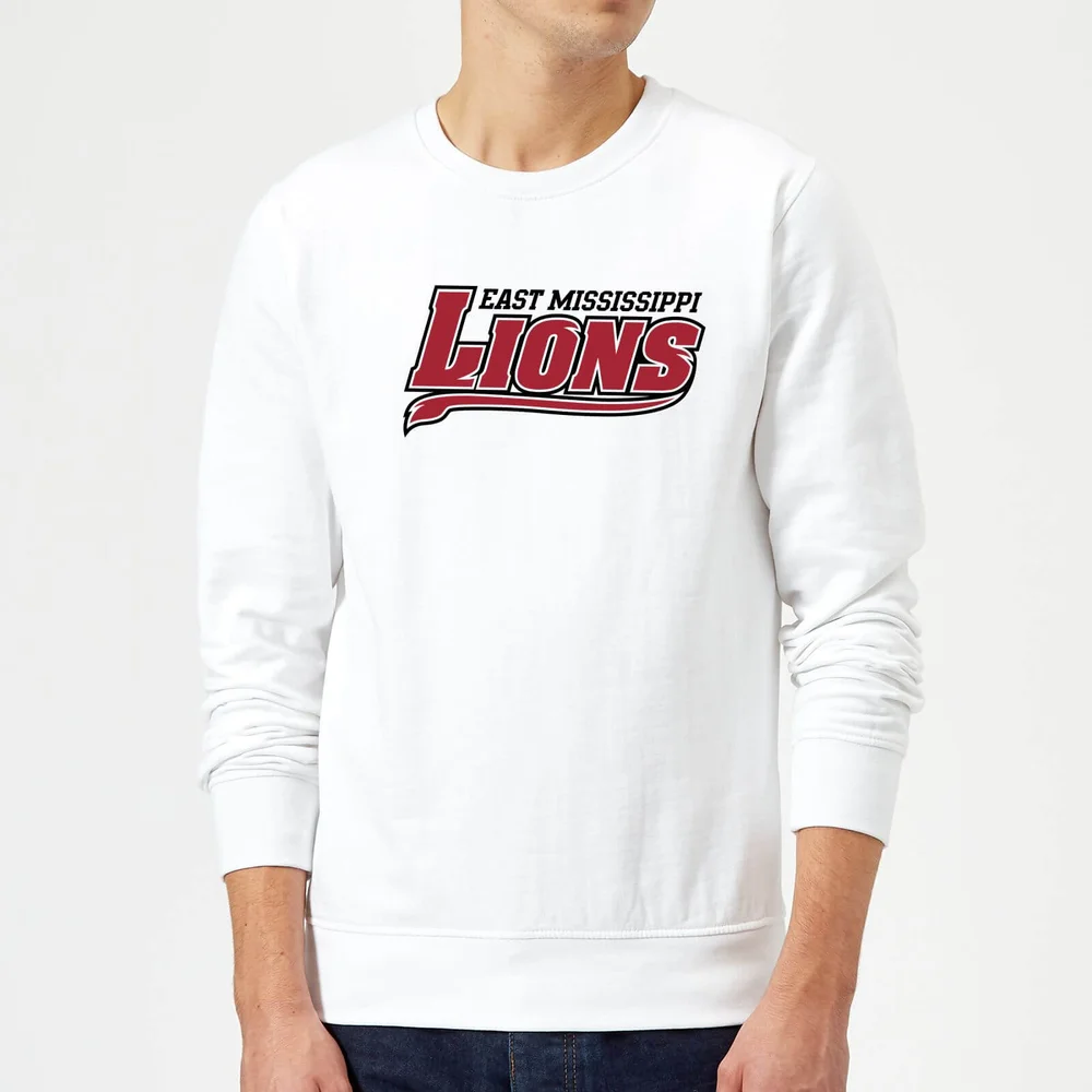 East Mississippi Community College Lions Script Logo Sweatshirt - White - S Bild 1