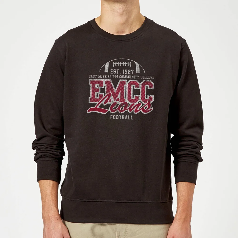 East Mississippi Community College Lions Distressed Sweatshirt - Black - S Bild 1