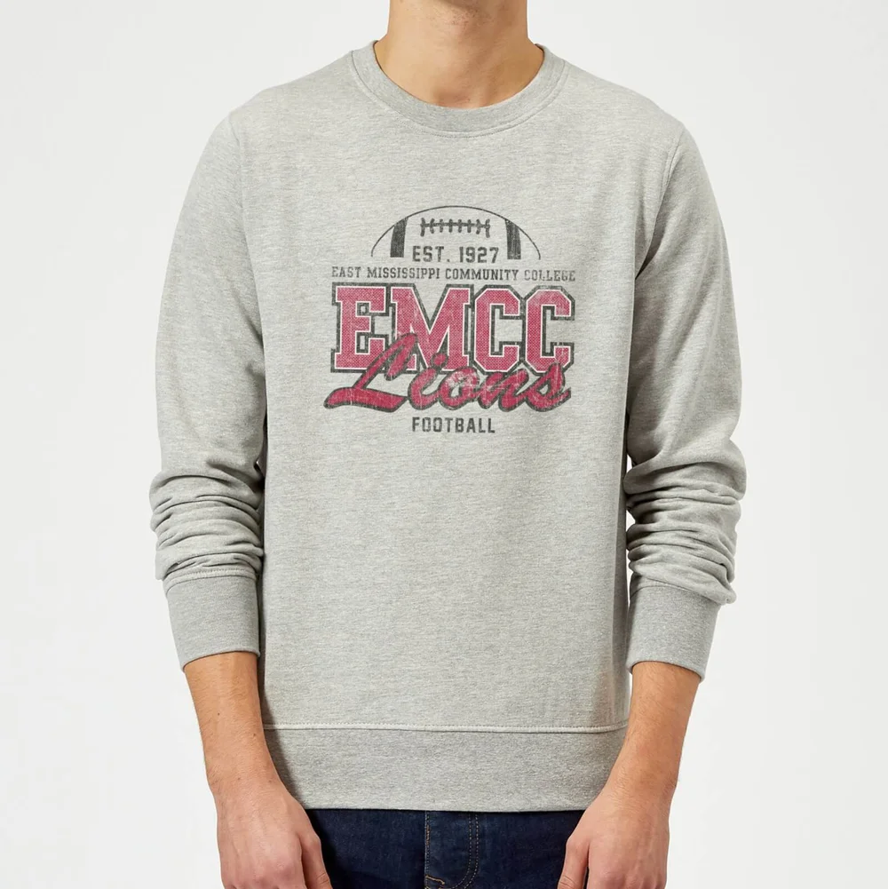 East Mississippi Community College Lions Distressed Sweatshirt - Grey - S - Grau Bild 1