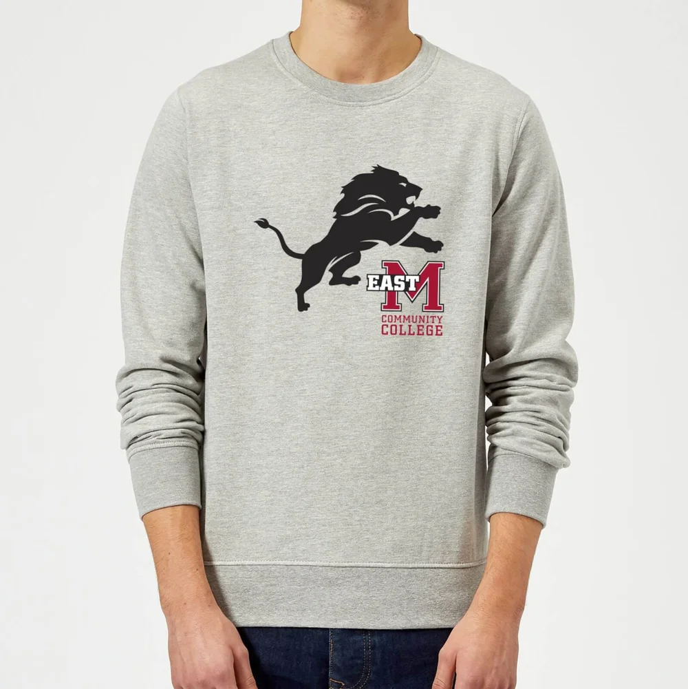 East Mississippi Community College Lion and Logo Sweatshirt - Grey - S - Grau Bild 1