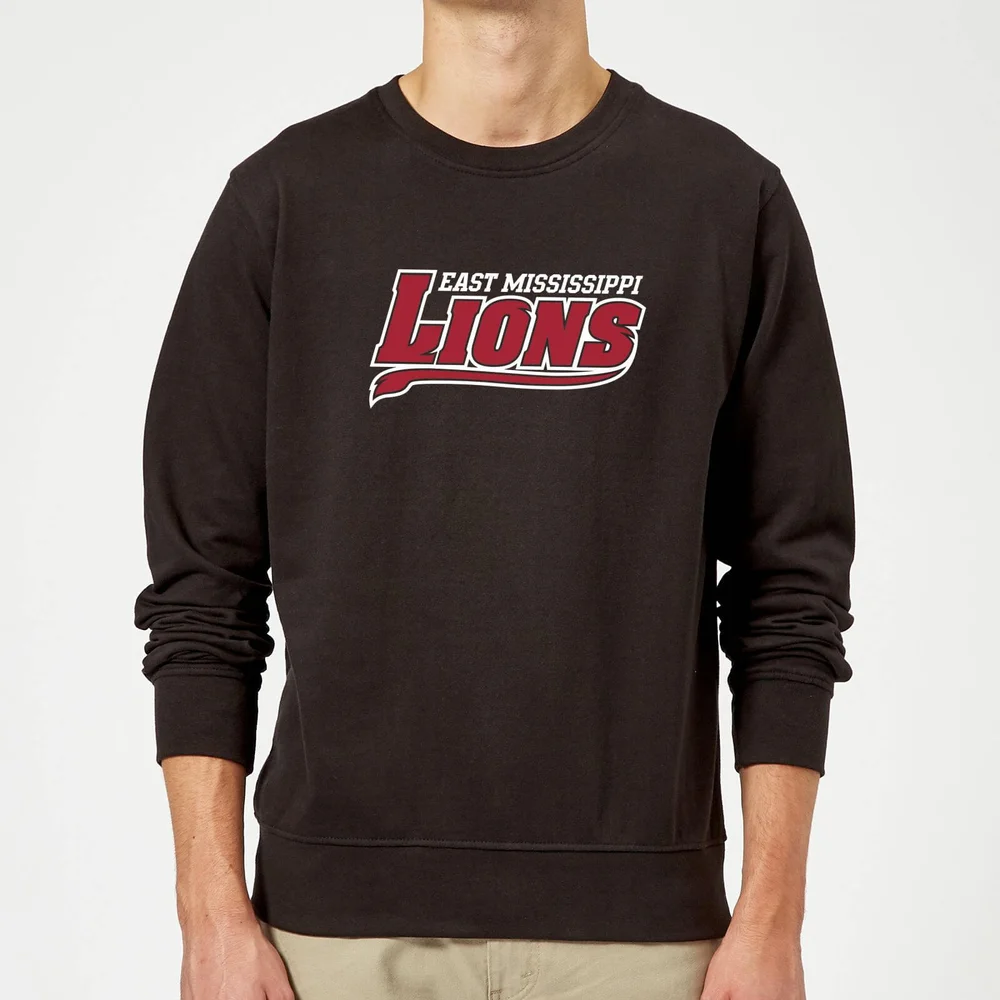 East Mississippi Community College Lions Script Logo Sweatshirt - Black - S Bild 1