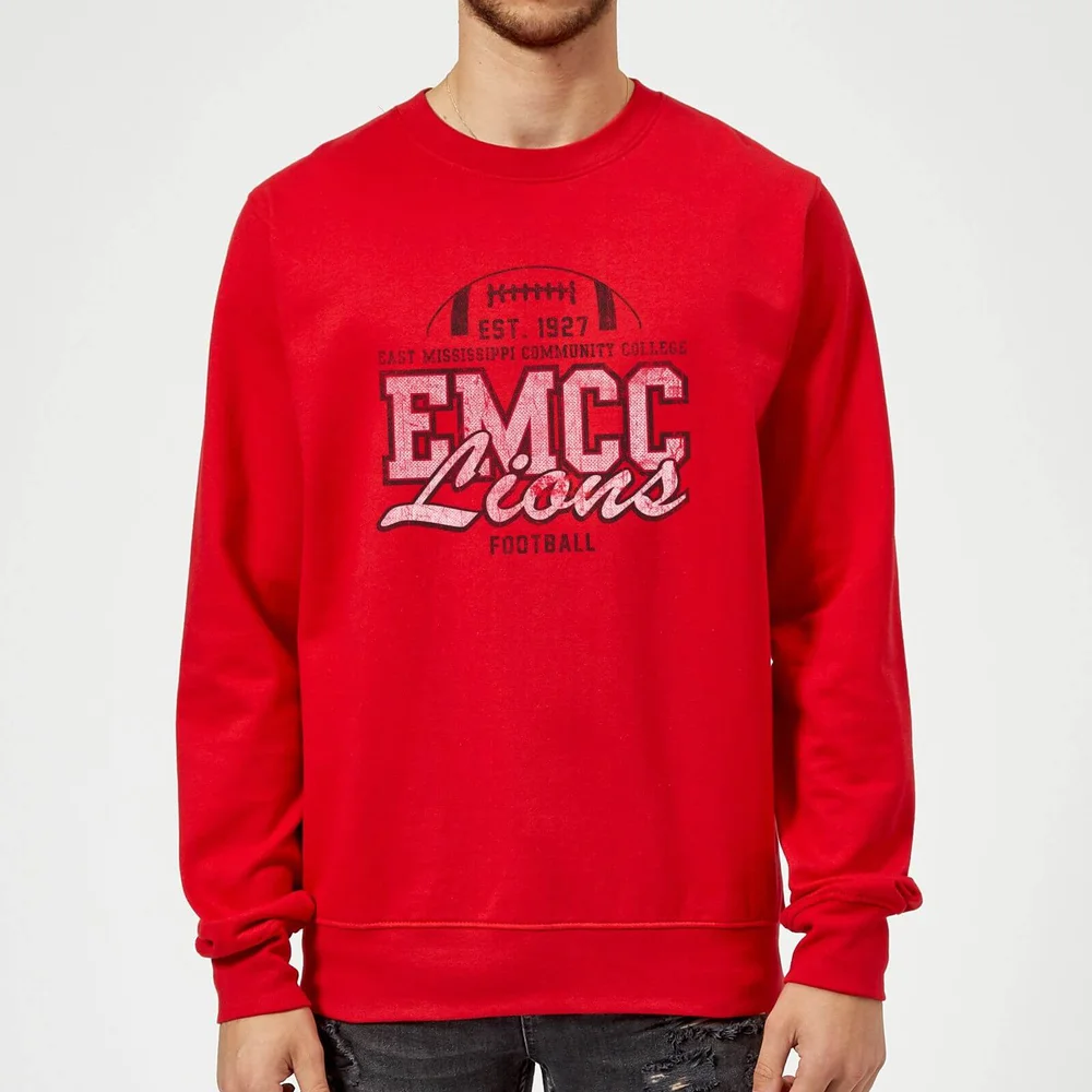 East Mississippi Community College Lions Distressed Sweatshirt - Red - S Bild 1
