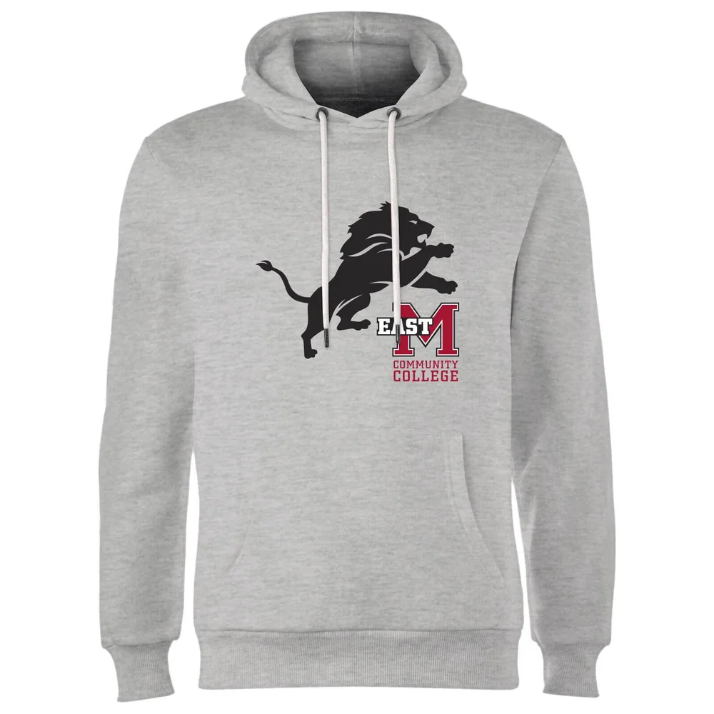 East Mississippi Community College Lion and Logo Hoodie - Grey - S - Grau Bild 1