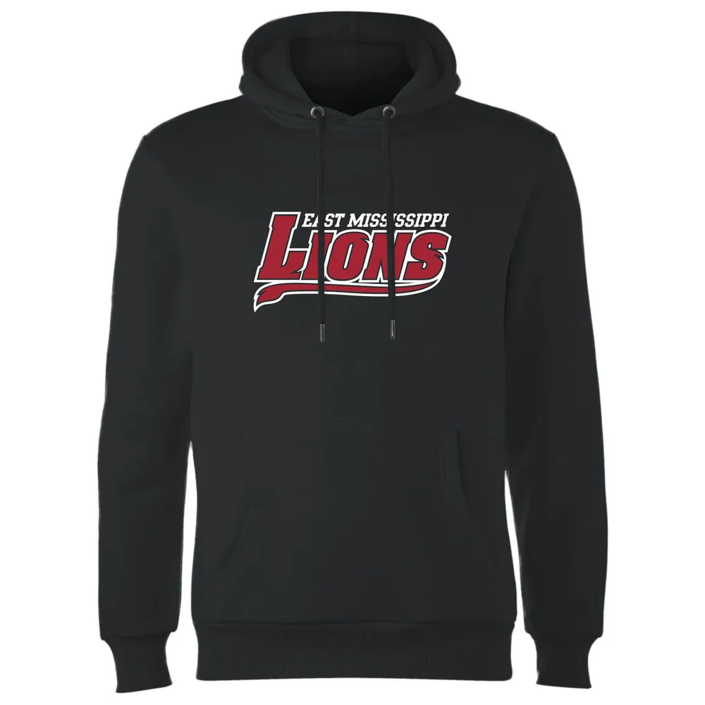East Mississippi Community College Lions Script Logo Hoodie - Black - S Bild 1