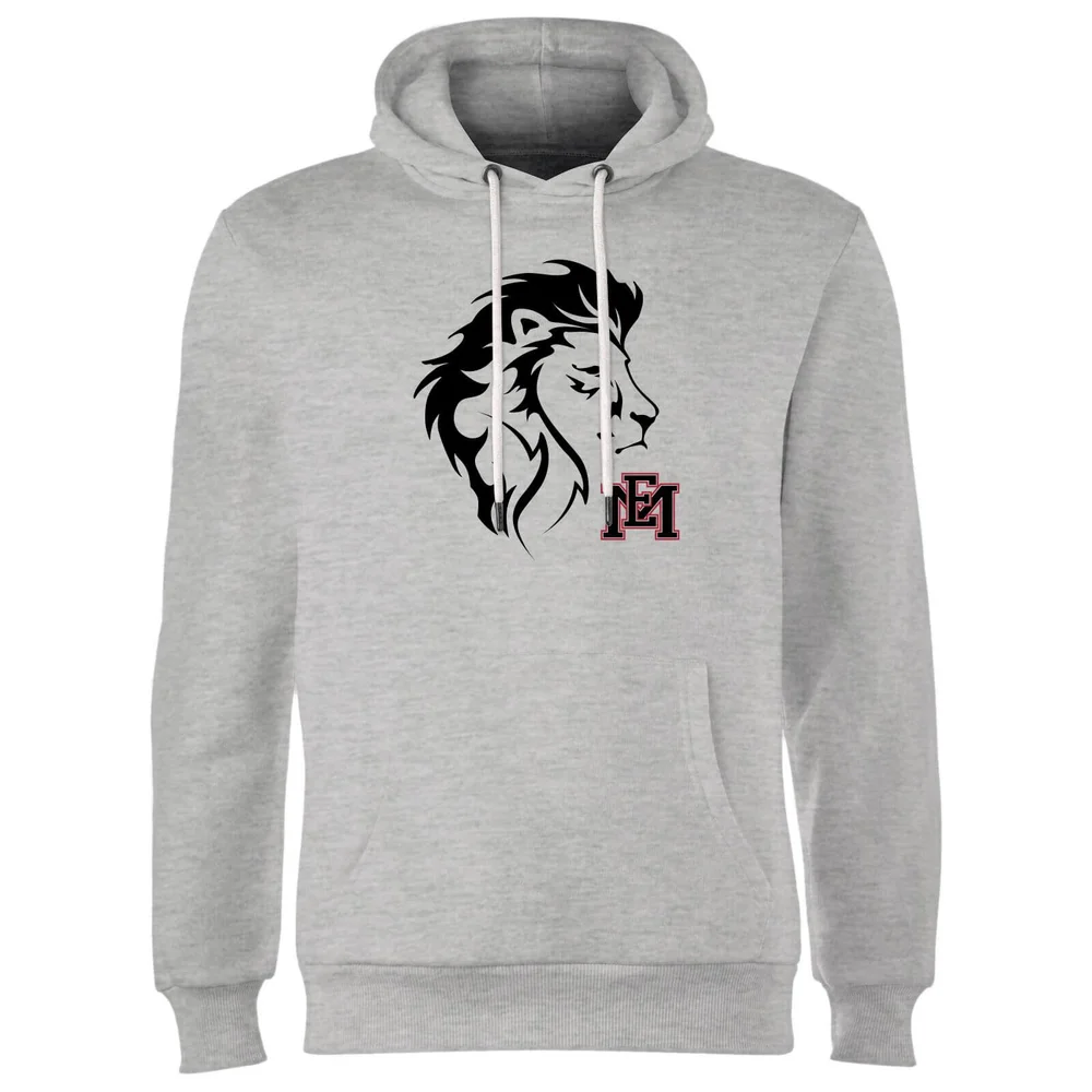 East Mississippi Community College Lion Head and Logo Hoodie - Grey - S - Grau Bild 1