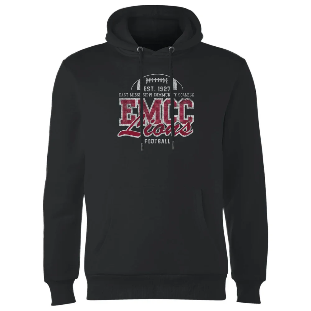 East Mississippi Community College Lions Distressed Hoodie - Black - S Bild 1