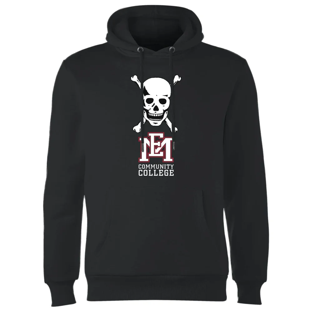 East Mississippi Community College Skull and Logo Hoodie - Black - S Bild 1