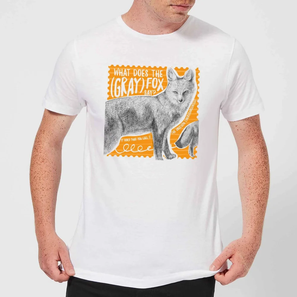 Natural History Museum What Does The Gray Fox Say? Men's T-Shirt - White - S - Weiß Bild 1