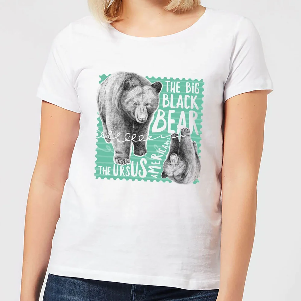 Natural History Museum The Big Black Bear Women's T-Shirt - White - S - Weiß Bild 1