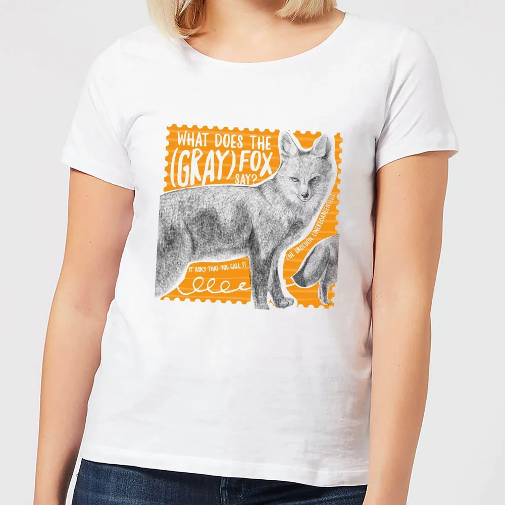 Natural History Museum What Does The Gray Fox Say? Women's T-Shirt - White - S - Weiß Bild 1