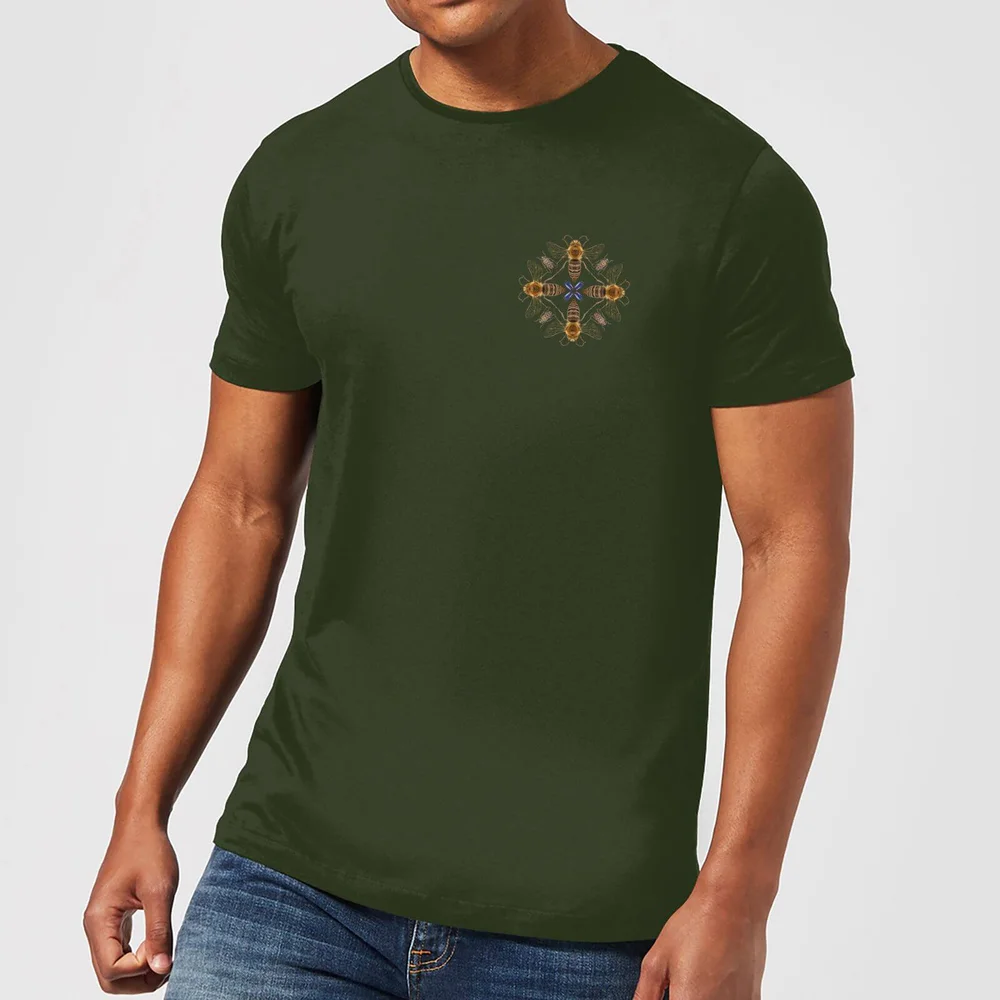Natural History Museum Bees Men's T-Shirt - Forest Green - S - Waldgrün Bild 1