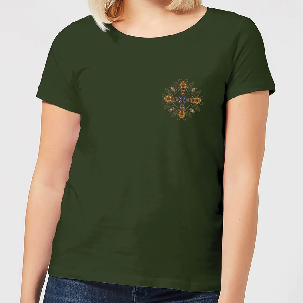 Natural History Museum Bees Women's T-Shirt - Forest Green - S - Waldgrün Bild 1