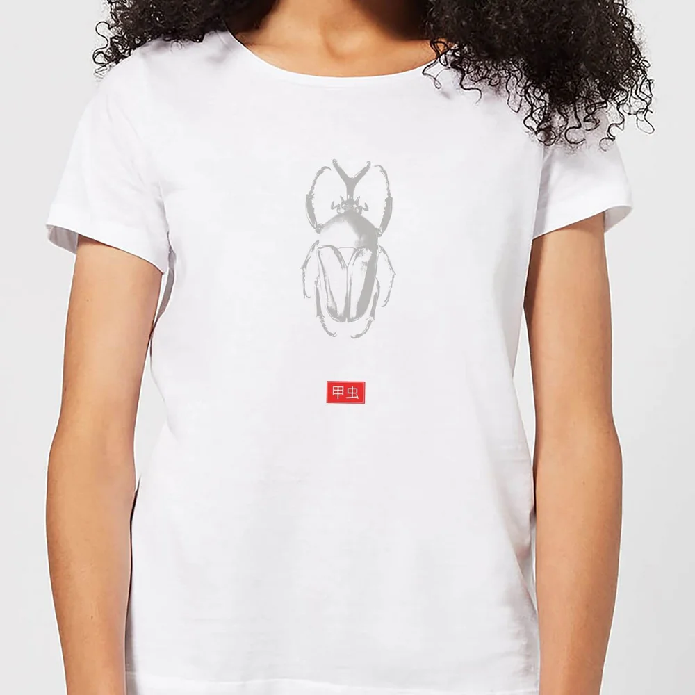 Natural History Museum Beetle Fashion Print Women's T-Shirt - White - S - Weiß Bild 1