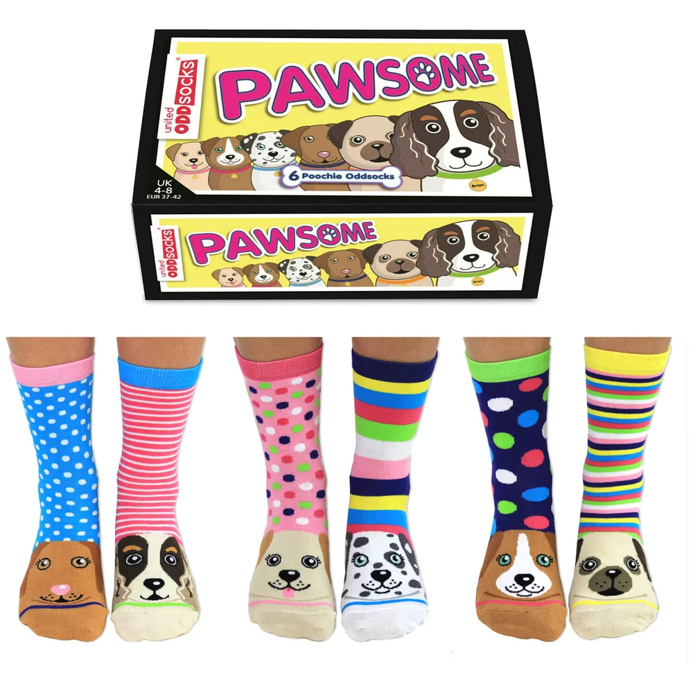 United Oddsocks Women's Pawsome Socks Gift Box Bild 1