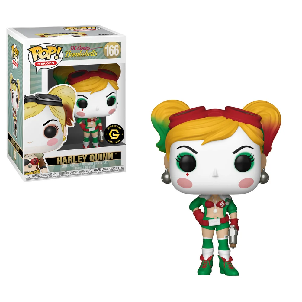 My Geek Box Exclusive DC Bombshells Holiday Harley Pop! Vinyl Figur Bild 1