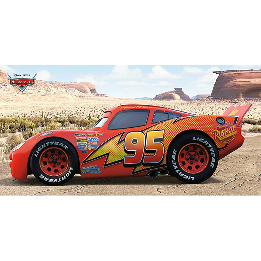 Cars (Lightning McQueen Sideshot) 50 x 100cm Canvas Bild 1