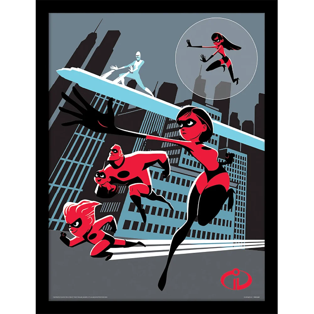Incredibles 2 (To Action) Framed 30 x 40cm Print Bild 1