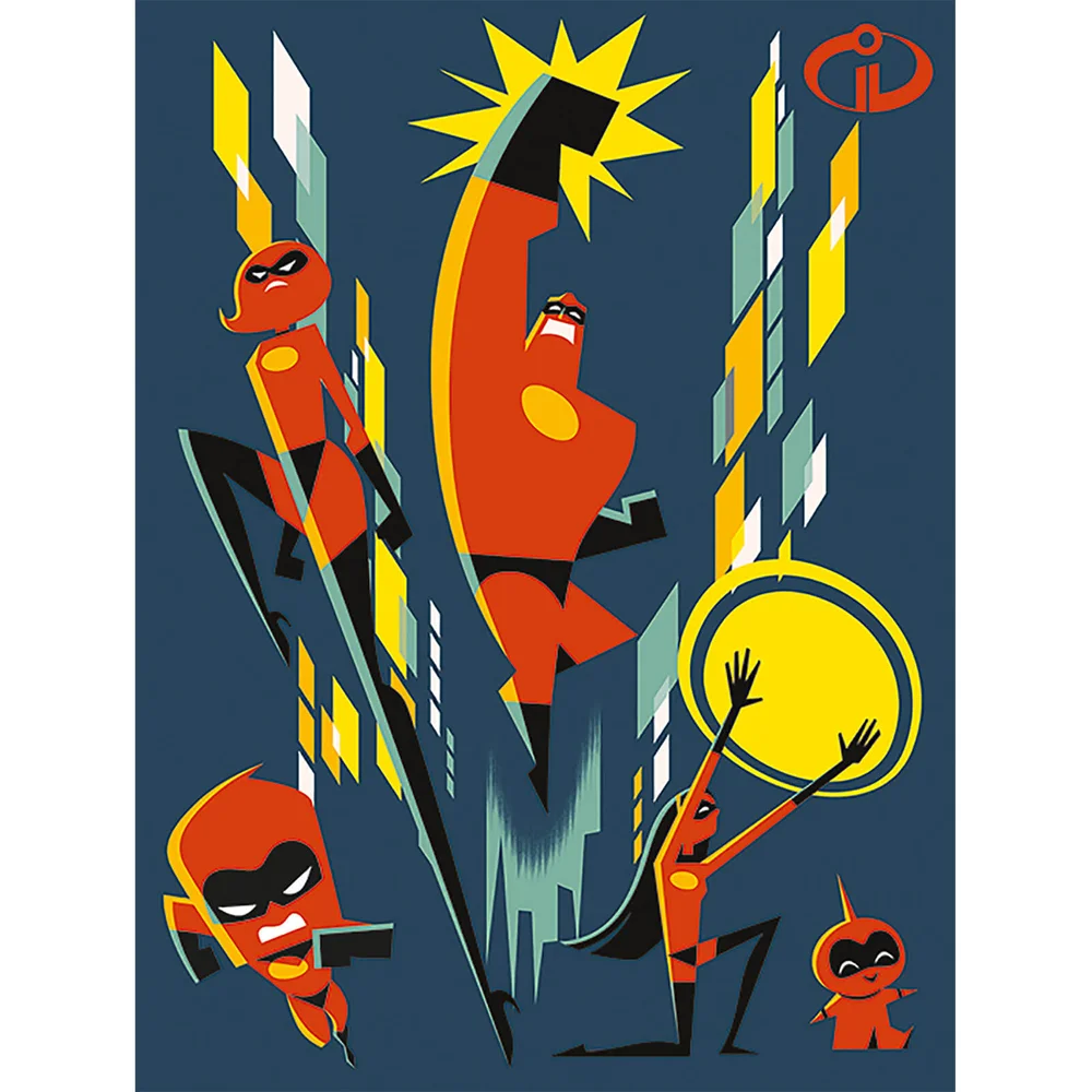 Incredibles 2 (Team) 60 x 80cm Canvas Bild 1
