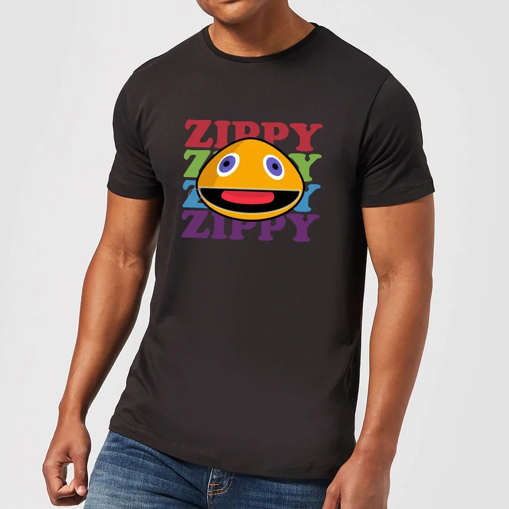 Rainbow Zippy Club Herren T-Shirt – Schwarz - XXL Bild 1