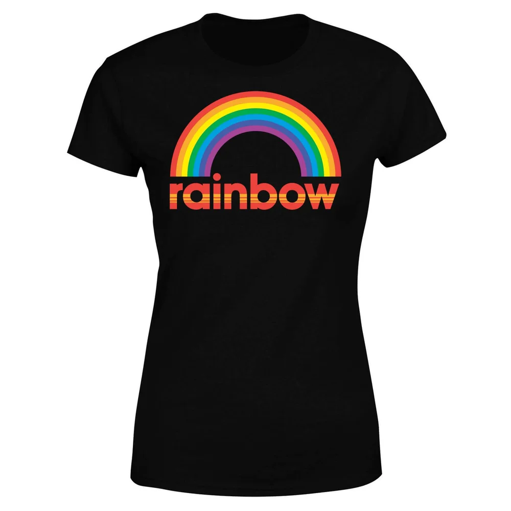 Rainbow Core Logo Frauen T-Shirt - Schwarz - S - Schwarz Bild 1