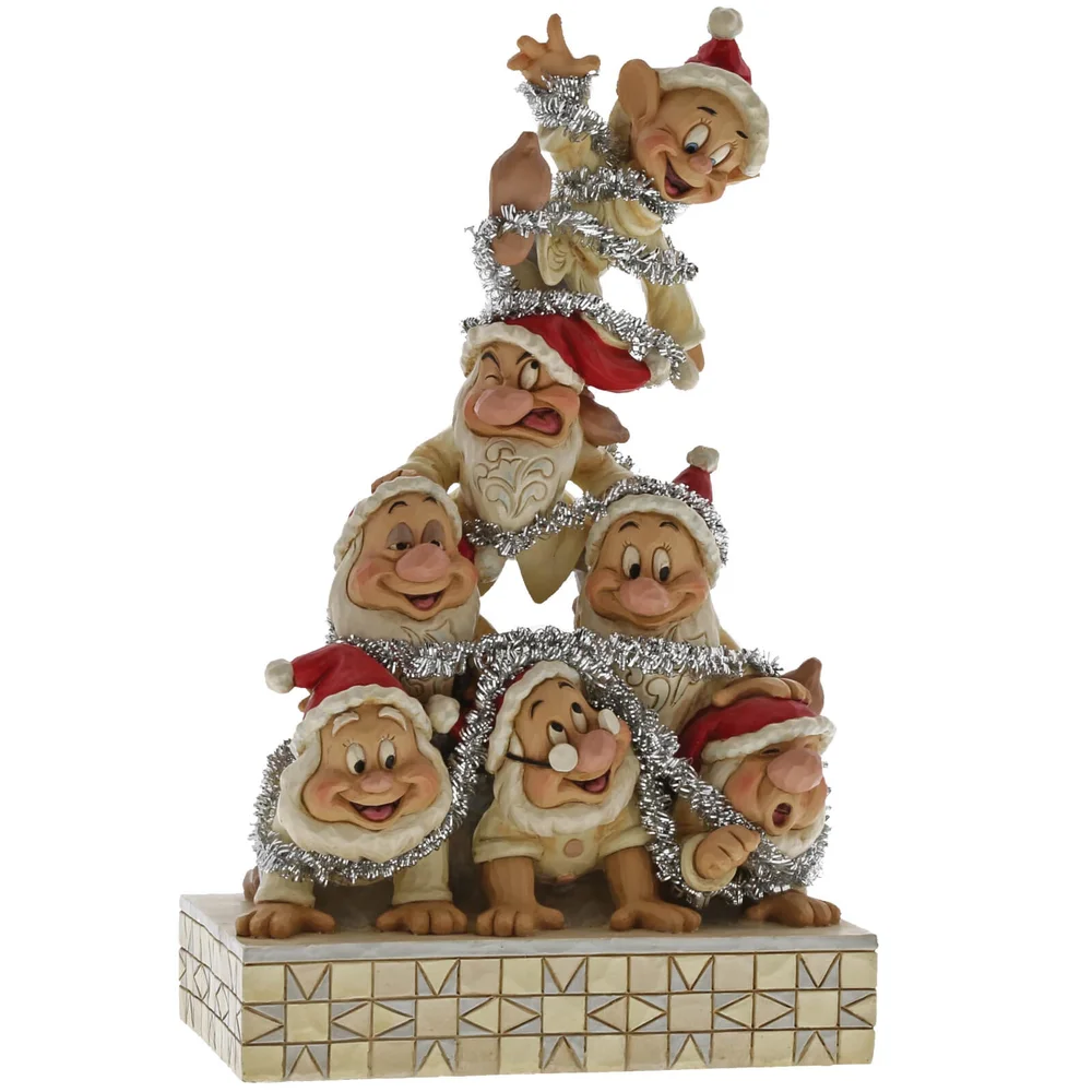 Disney Traditions Precarious Pyramid Seven Dwarfs Figurine Bild 1