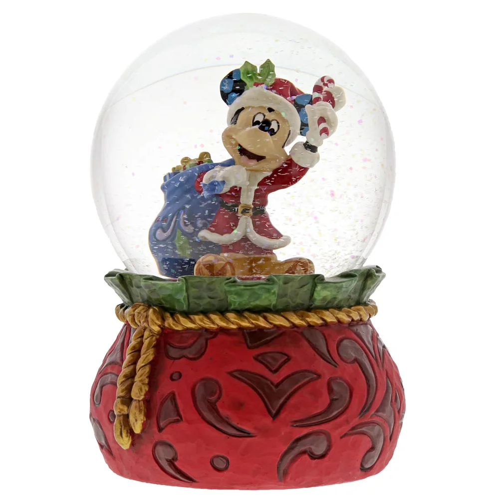 Disney Traditions Bringing Holiday Cheer Santa Mickey Mouse Waterball Bild 1