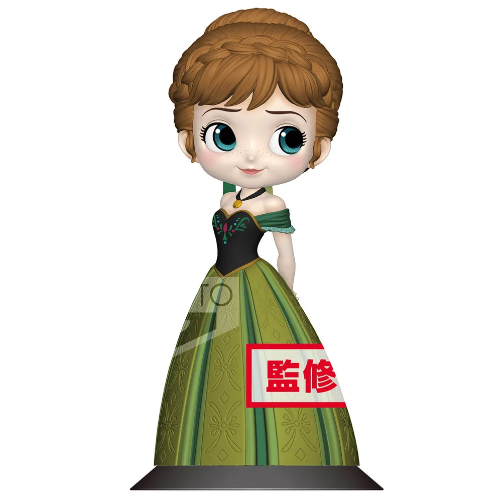 Banpresto Q Posket Disney Frozen Anna Coronation Style Figure 14cm (Normal Colour Version) Bild 1