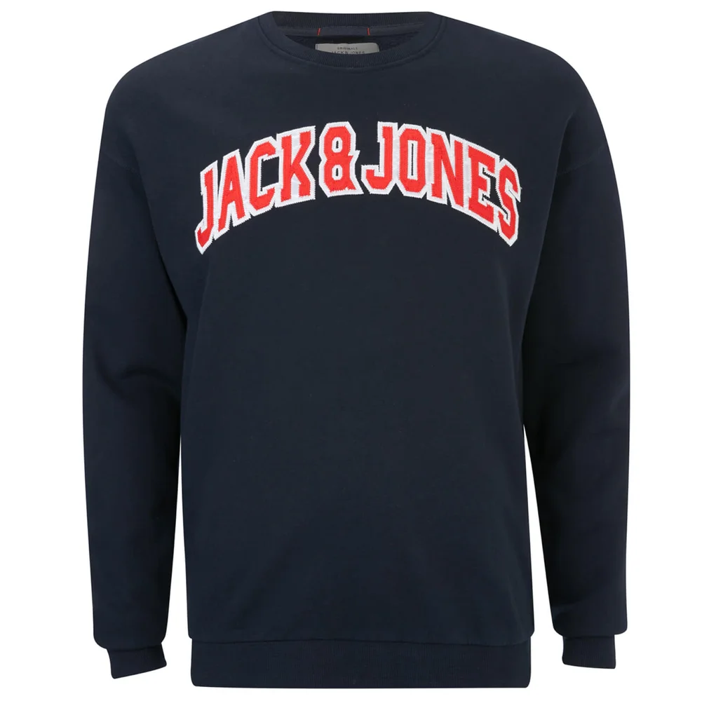 Jack & Jones Originals Men's Urbia Sweatshirt - Total Eclipse - S - Blau Bild 1