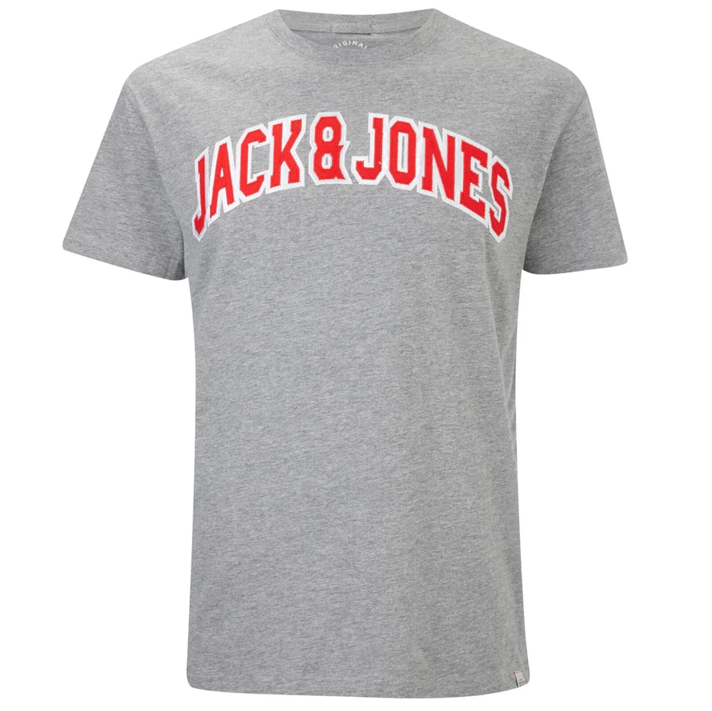 Jack & Jones Originals Men's Urbia T-Shirt - Light Grey Marl - S - Grau Bild 1