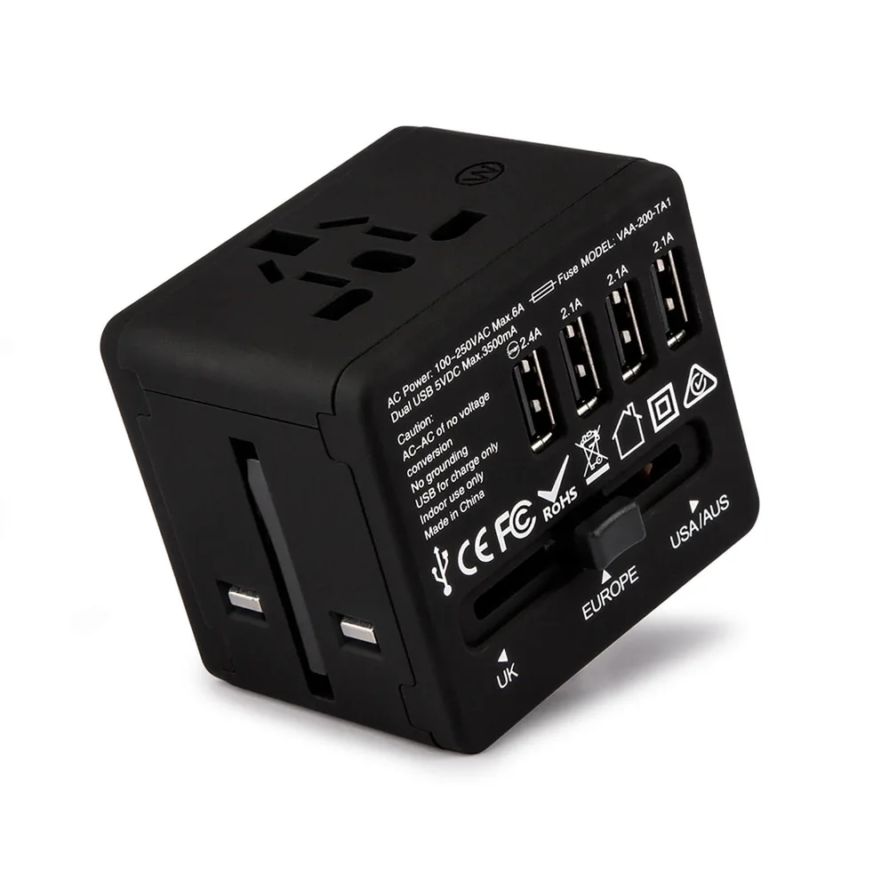 Veho Universal Dual USB 5V 3.2 World Travel Plug (150 Countries) Bild 1